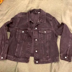 Divided black soft denim jacket